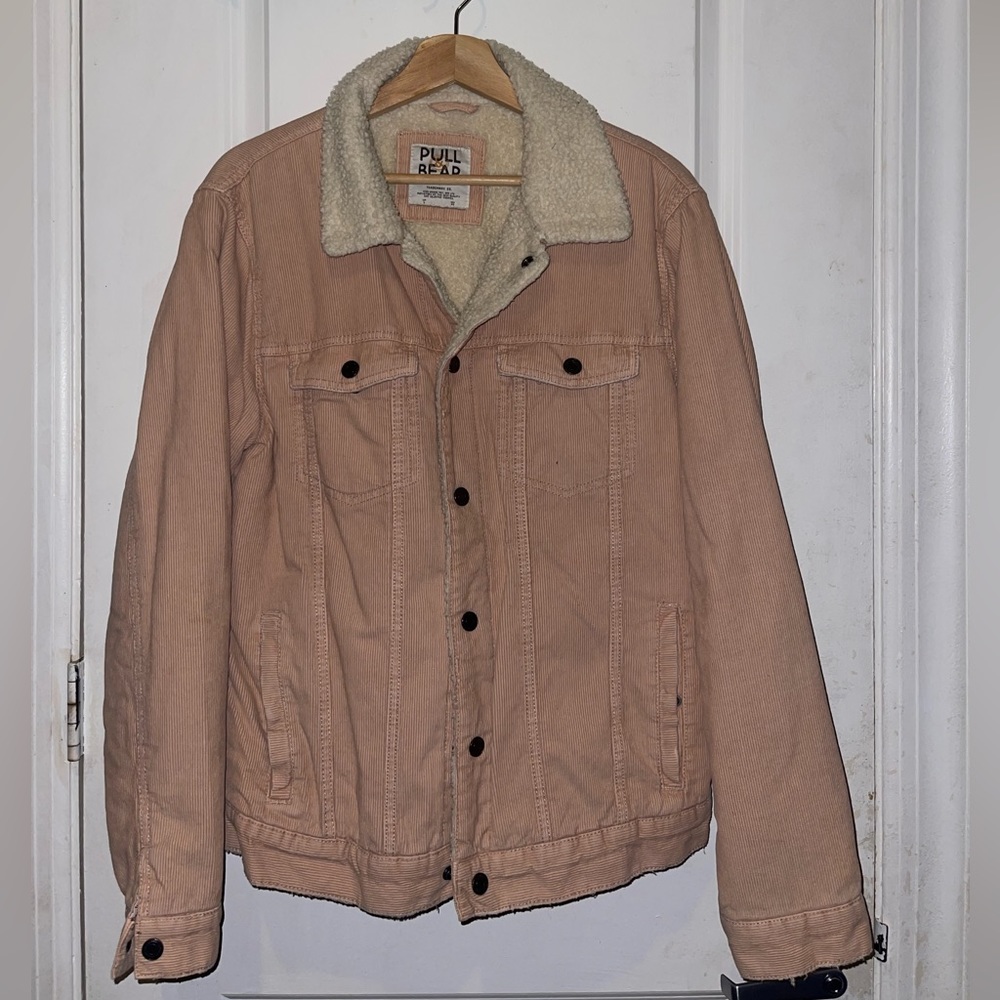 Pink Sherpa Trucker Jacket L
